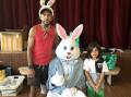 Easter Bunny hops in for Bellbrook's community party on Monday, March 25. Picture supplied Learning the Macleay.