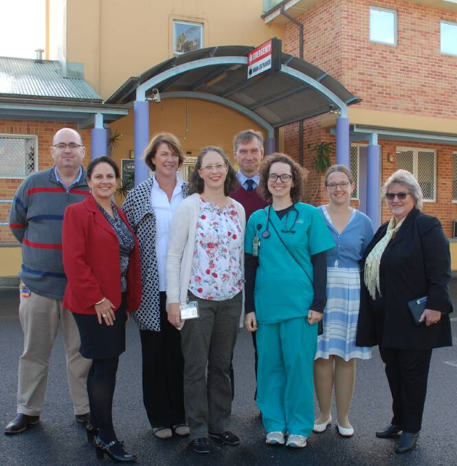 QUALITY CARE: Macksville District Hospital Deputy Director of Nursing Mark Tyler, Executive Officer/Director of Nursing Janelle Goodall, Member for Oxley Melinda Pavey, Dr Alison Mitchell, Mid North Coast Local Health District Chief Executive Stewart Dowrick, Dr Junise Cox, Dr Karly Field and Mid North Coast Local Health District Governing Board Member Janine Reed. Photo: Supplied.
