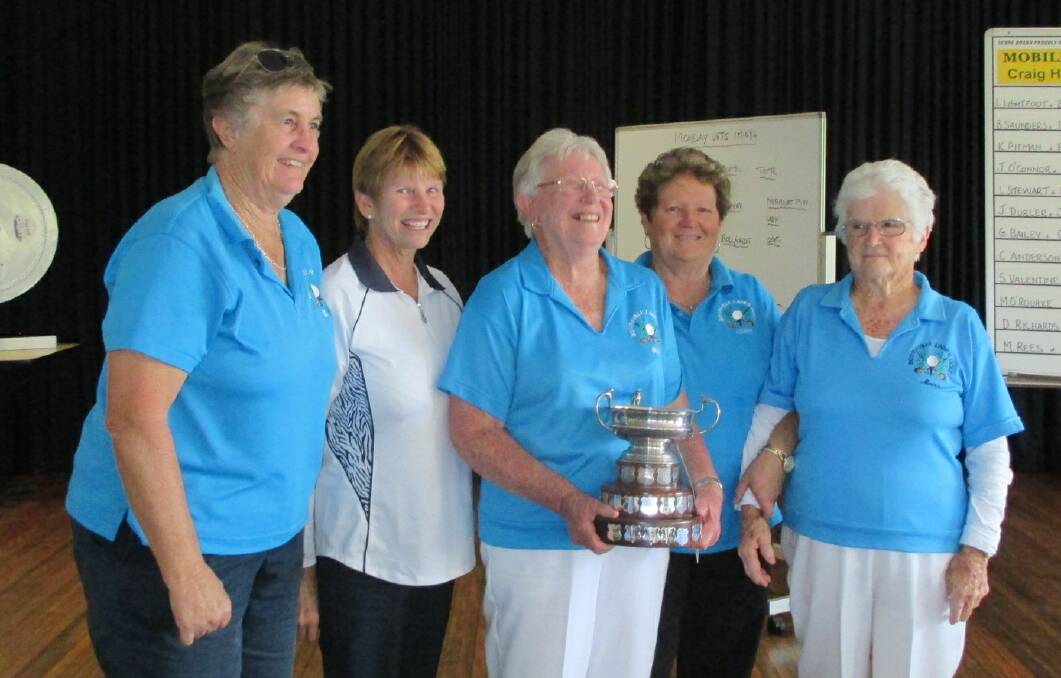MNC PENNANT CHAMPS: The Bowraville team of Evelyn, Kerrie, Maryanne, Flo, Sheila, Jane, Wendy and Moira were undefeated