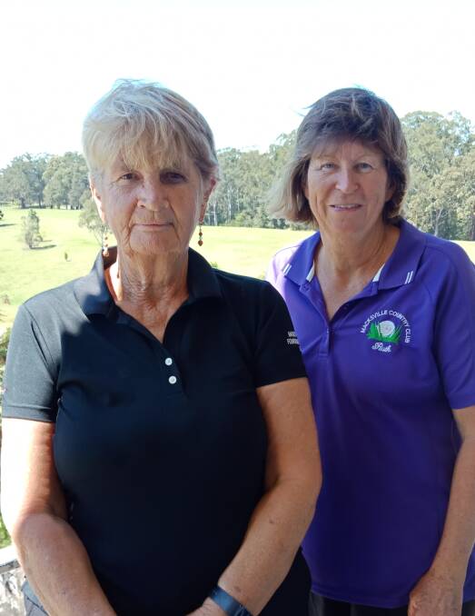 Carmel Freudenstein and Ruth Flarrety were onsong at Macksville golf