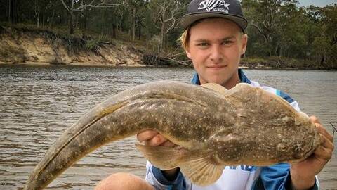 Local Jai Miller caught this monster flathead