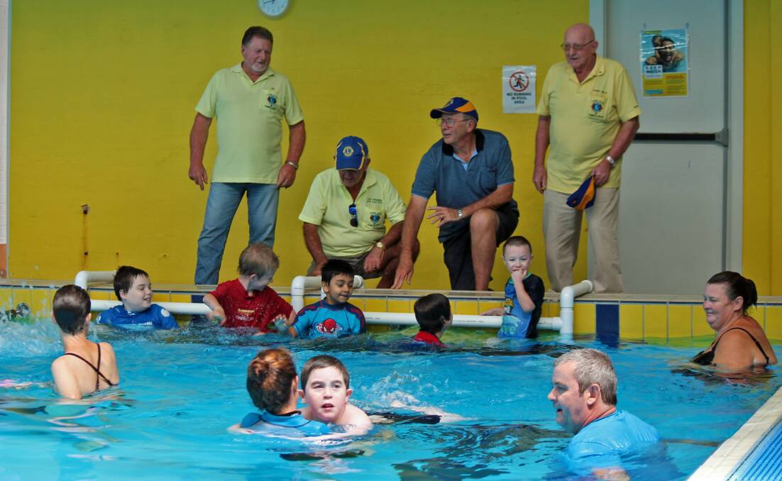 COMMUNITY TIES: Nambucca Lions support Learn to Swim group from Frank Partridge School.