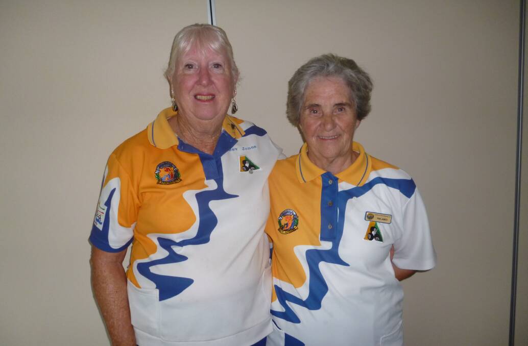 WORTHY CHAMPIONS: Bev Jones and Pam James were undefeated on the road to the Pairs Championship