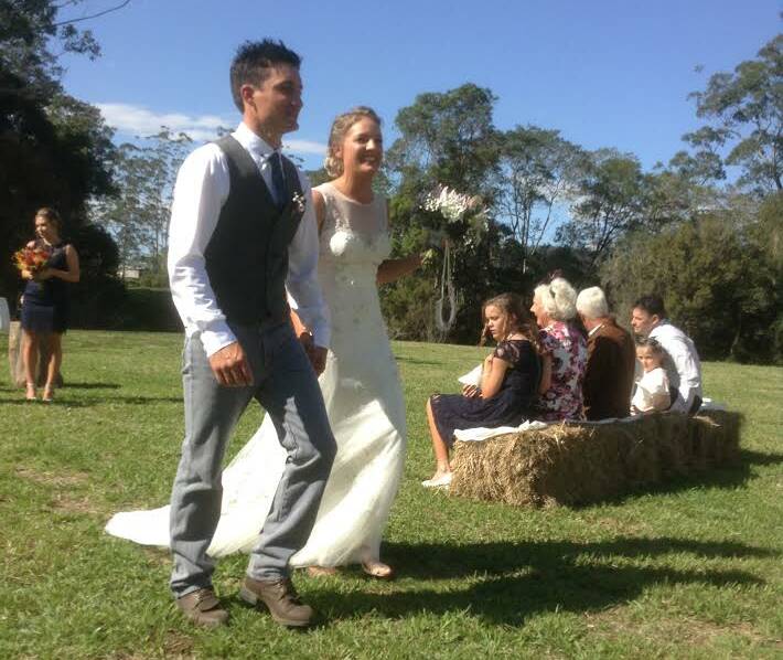 BEST OF DAYS: Fraser Donnelly and Laura Dempster celebrated their wedding with family and friends at Taylor's Arm