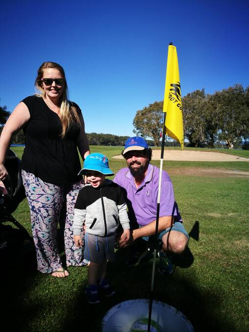 Lucas brought his family all the way from Gladstone – they all loved Footgolf!