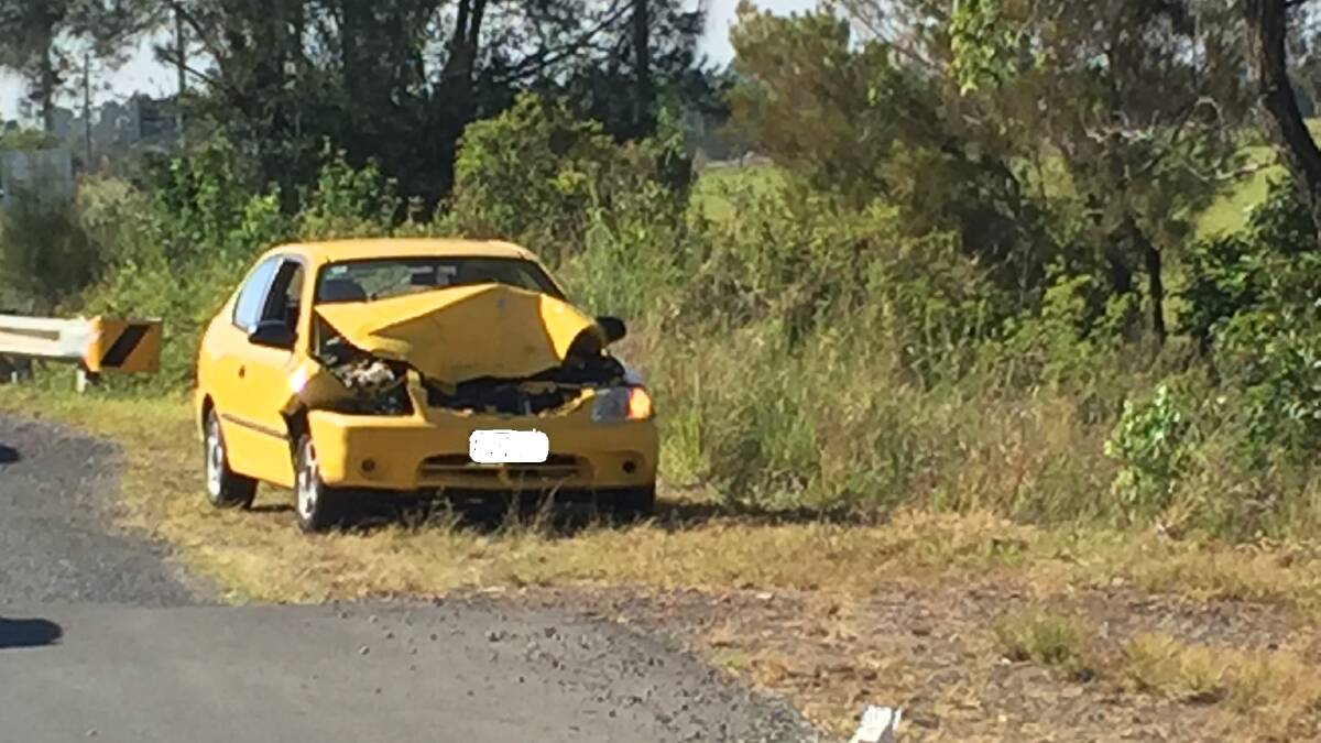 Second crash: The Pacific Highway was blocked on Friday morning after two separate crashes.