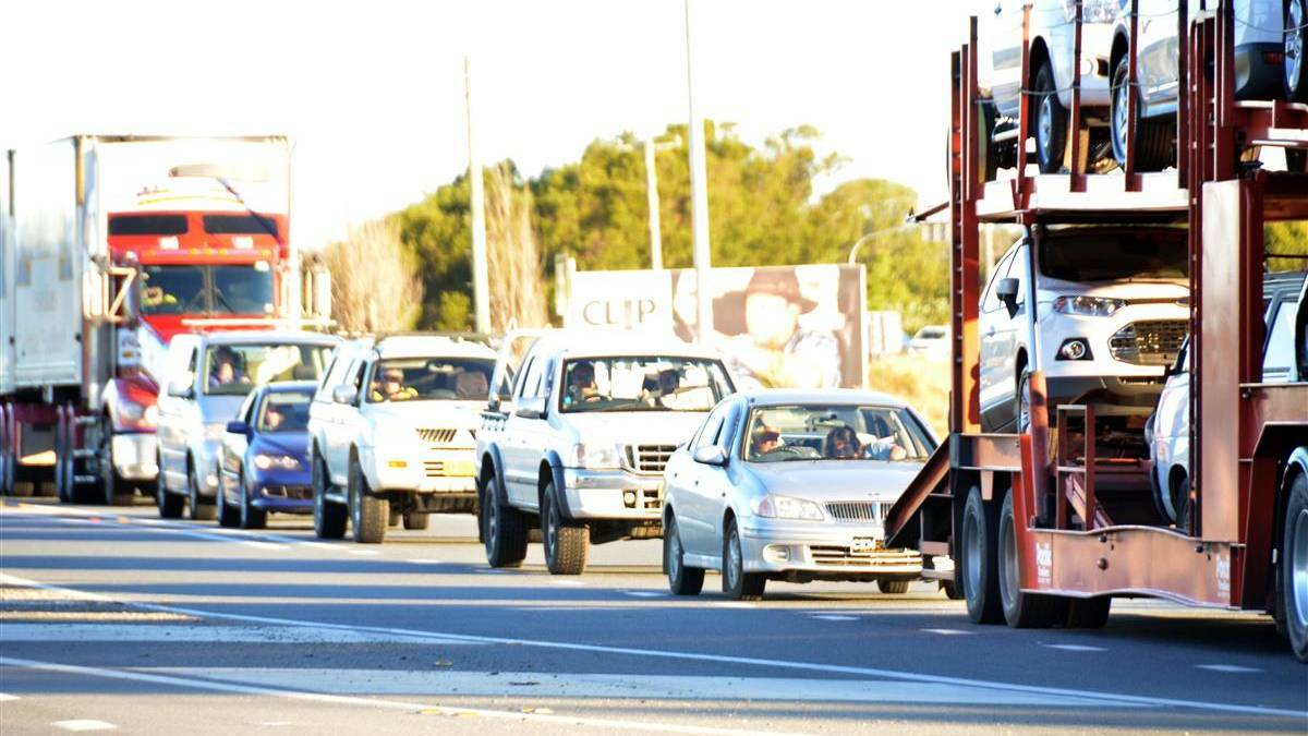 Traffic is being diverted through Wauchope after two separate crashes blocked the Pacific Highway just north of the Dennis Bridge on Friday morning.