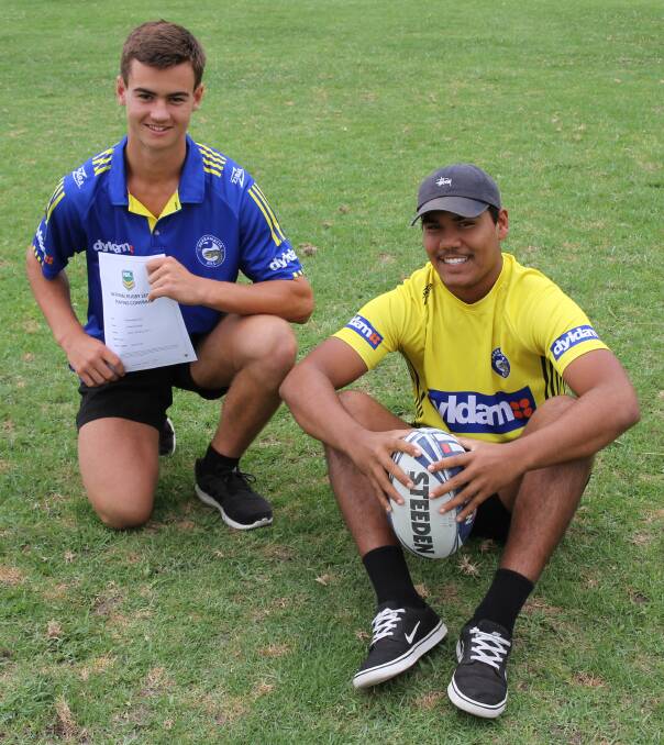 Jordan Moore and Ulysses Roberts will have a good chance to crack the NRL after signing three-year deals with the Eels. It was Greg Inglis who recommended the Parramatta system as a pathway development for the boys