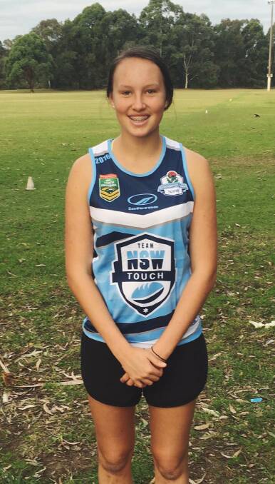ONE OF THREE NORTH COAST PLAYERS: Claire made a flying trip to Sydney to train, and trial, for a spot in the NSW side to play in the National Youth Championships