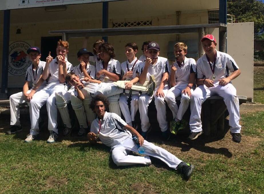 WINNERS ARE GRINNERS: The Nambucca Heads Cricket Club under 14s side 