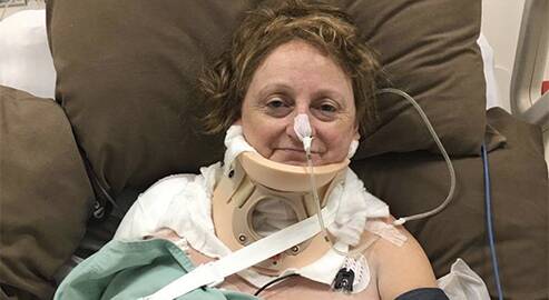COMING HOME SOON: Dawn Weldon will return to Australia next week following her moped accident in Thailand on January 15