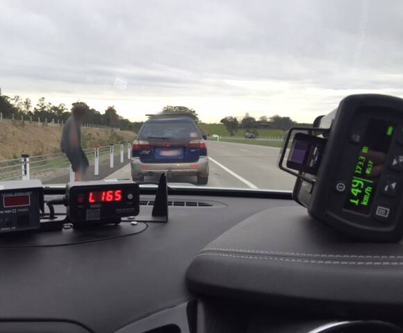 SPEEDING: A local man was detected driving at 149kph on the new stretch of Pacific Highway within 48 hours of its opening. When police caught up to him when he was travelling at 165kph 