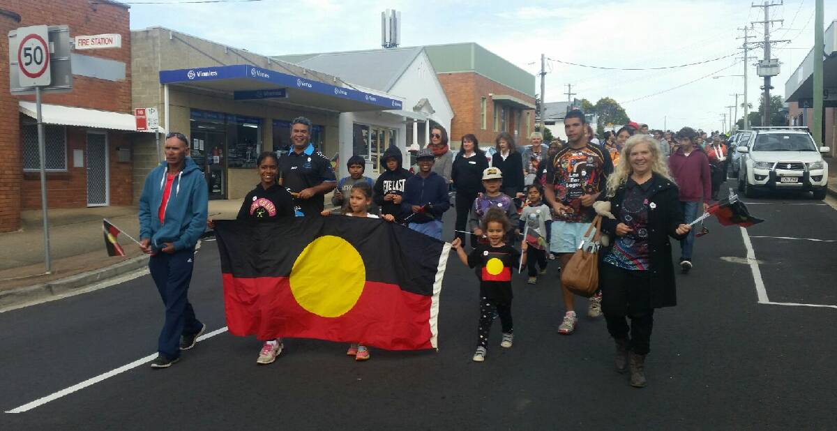 A large group marched through Macksville on Monday, starting a week of activities across the Shire