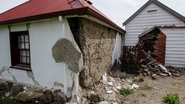 Waiau's historic Cobb Cottage was wrecked by the quake and tsunami that followed. Pic: STACY SQUIRES/FAIRFAX NZ
