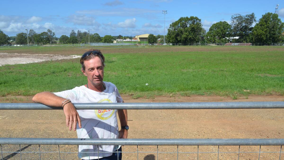 Pushed back: Kempsey Show Society president Damien Treloar, pictured in the showground ring, said they had little choice but to postpone the show. 