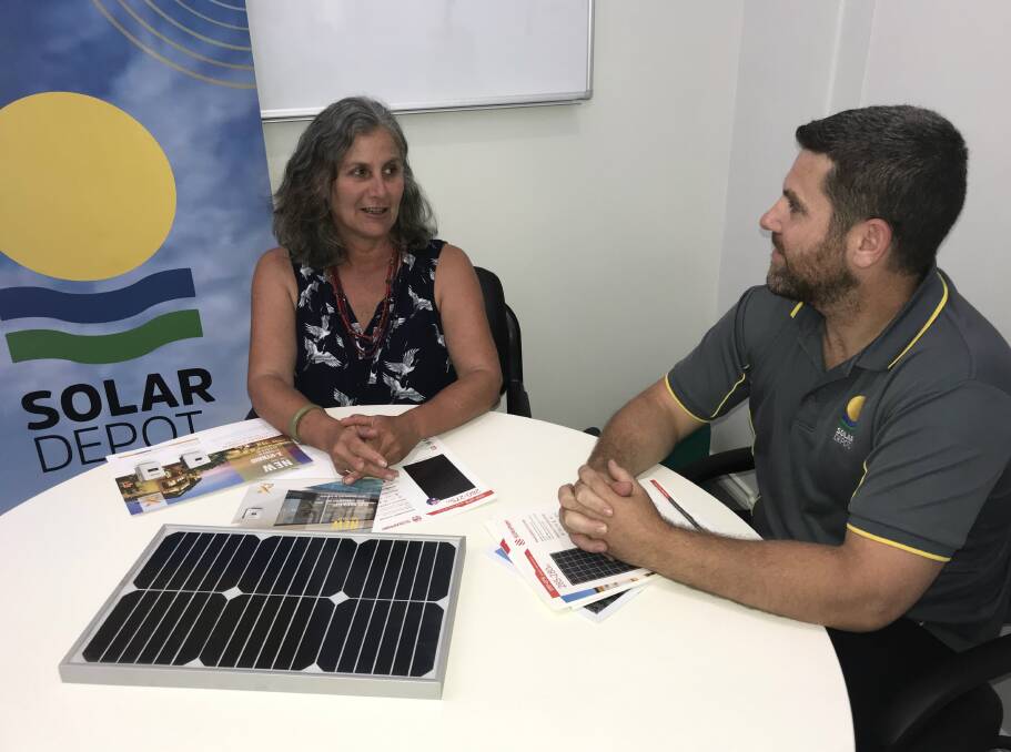Susan Jenvey talks solar installation with Jason Bradbrook, Solar Depot Australia.