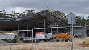 The new highway tourist centre being built at Nambucca Heads