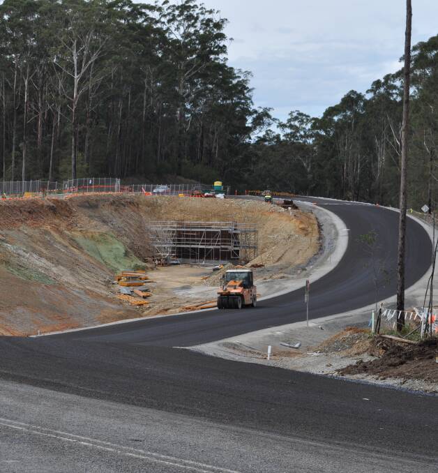 The new bypass beside Old Coast Rd will  be in place for about 12 months