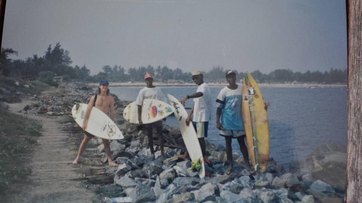 TARKWA BAY: Simon with friends back in the '80s