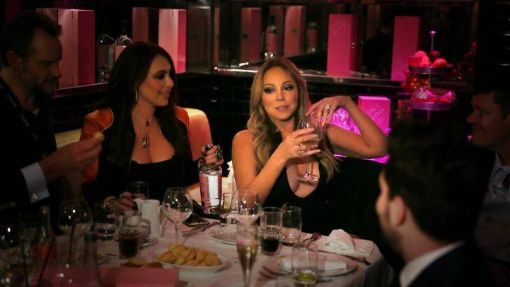 Mariah Carey and her friends party in Paris while filming her new TV series <i>Mariah's World</i>. Photo: Roger Do Minh/E! Entertainment