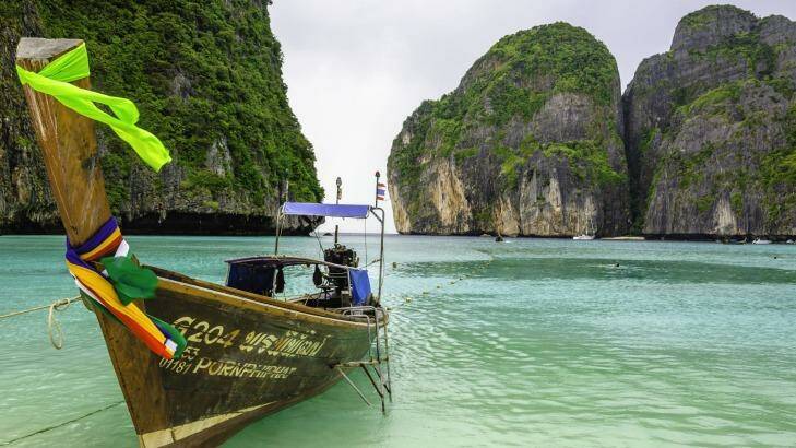 Long tail boat in Phi Phi islands, Thailand. Photo: Rob Maynard