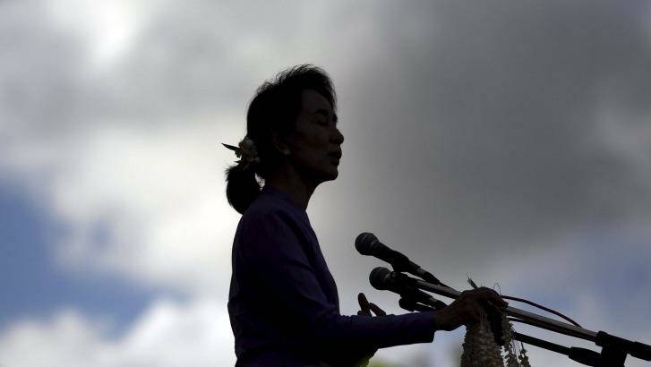 Myanmar's opposition leader Aung San Suu Kyi. Photo: Soe Zeya Tun