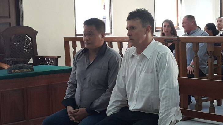 Scott Dobson in an earlier appearance at Denpasar District Court. Photo: Amilia Rosa
