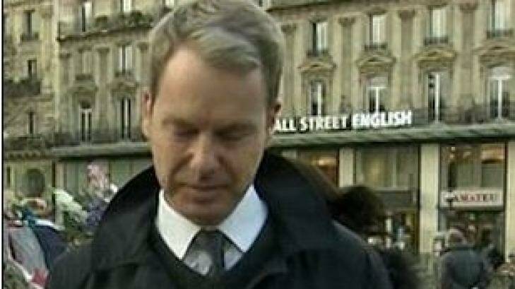 BBC reporter Graham Satchell in Paris. Photo: BBC Breakfast