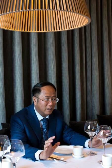 AFR Lunch with Huang Xiangmo at The Century, The Star, Sydney. Thursday 22nd July 2016. Photo: Ryan Stuart