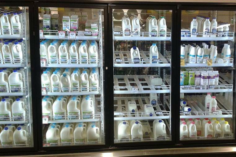 Locals are backing dairy farmers and buying branded milk leaving supermarket brand products on the shelves