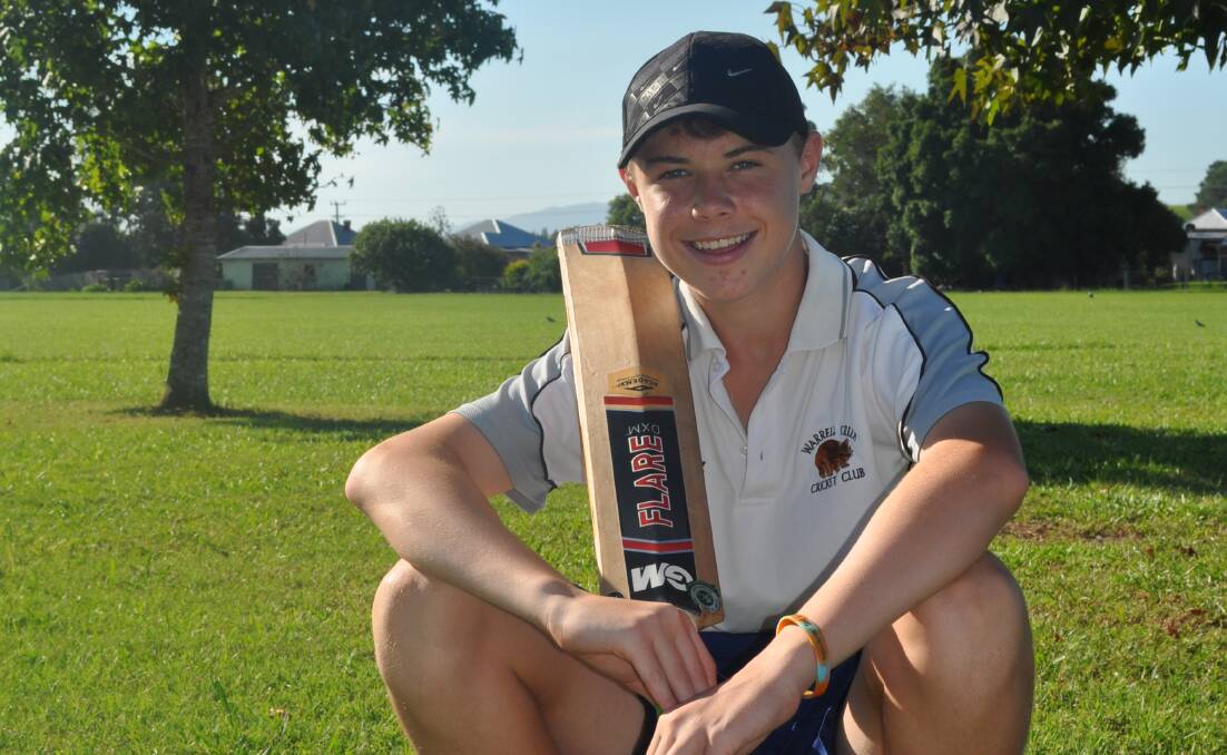 CAN BAT, CAN BOWL: 16-year-old Brodie Bartlett has had a breakout year for the Warrell Creek Cricket Club