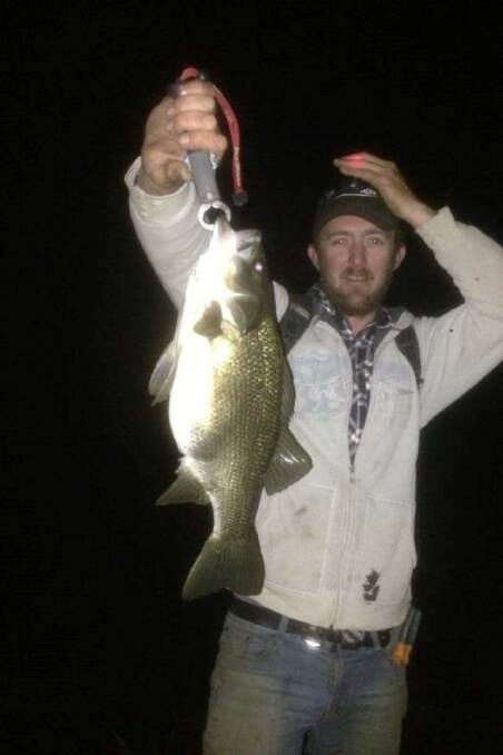 Scott Marshall caught and released this fat bass in Nambucca