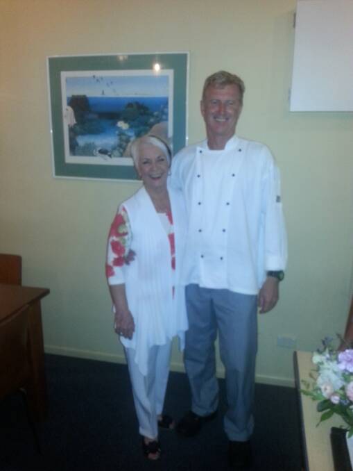 Helen Richey with Matilda's chef/owner Kel Jones