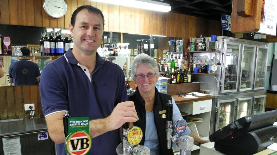 NEW ERA: President of the Bowraville Ex-Services Club, Margaret Marsh, with liquor and gaming manager Daniel Summerville
