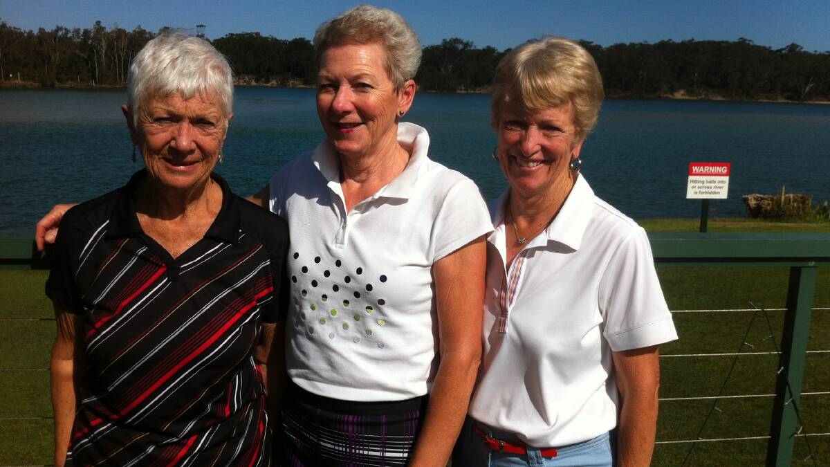 STABLEFORD STARS: Winners Morann Paterson, Judy Boyle and Glennis Russell