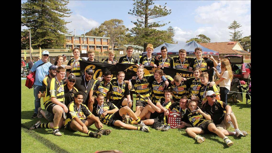 The victorious Bowraville Goannas Under 18 side