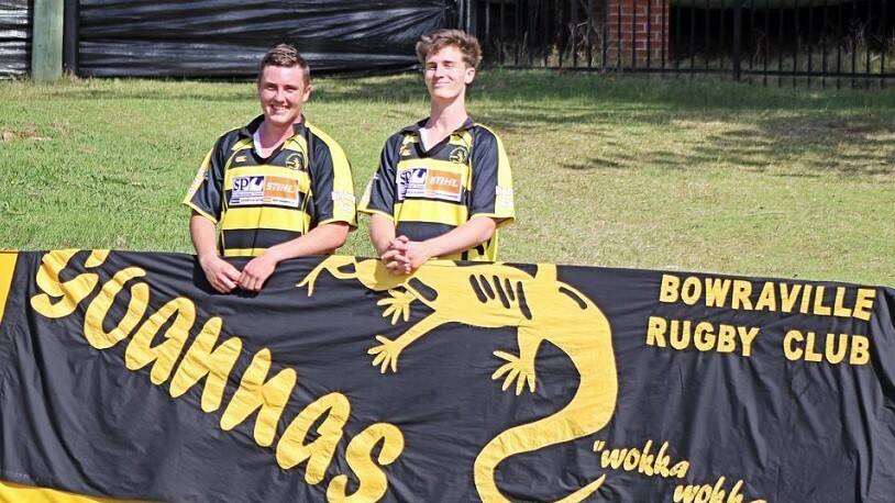 GOING PLACES: Young Goannas Joel Cooper and Aaron Shrubb