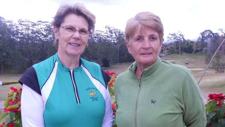PODIUM PAIR: Wendy Welch and Carmel Freudenstein dominated the Macksville women’s monthly medal round