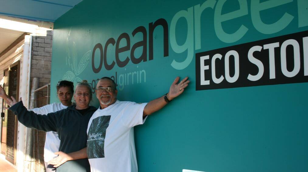 OPEN HEART, OPEN DOORS: Francine Edwards, Louise Robinson and Uncle Robert Edwards welcome everyone to the 
Ocean Green Eco Store