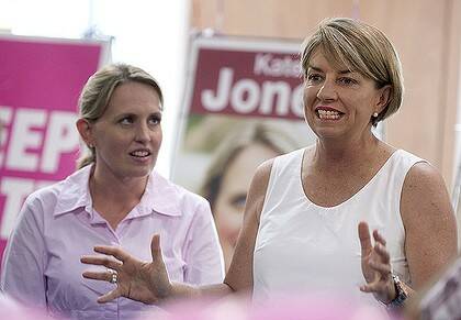 Anna Bligh opens her state election campaign in Ashgrove with local ALP member Kate Jones by her side.