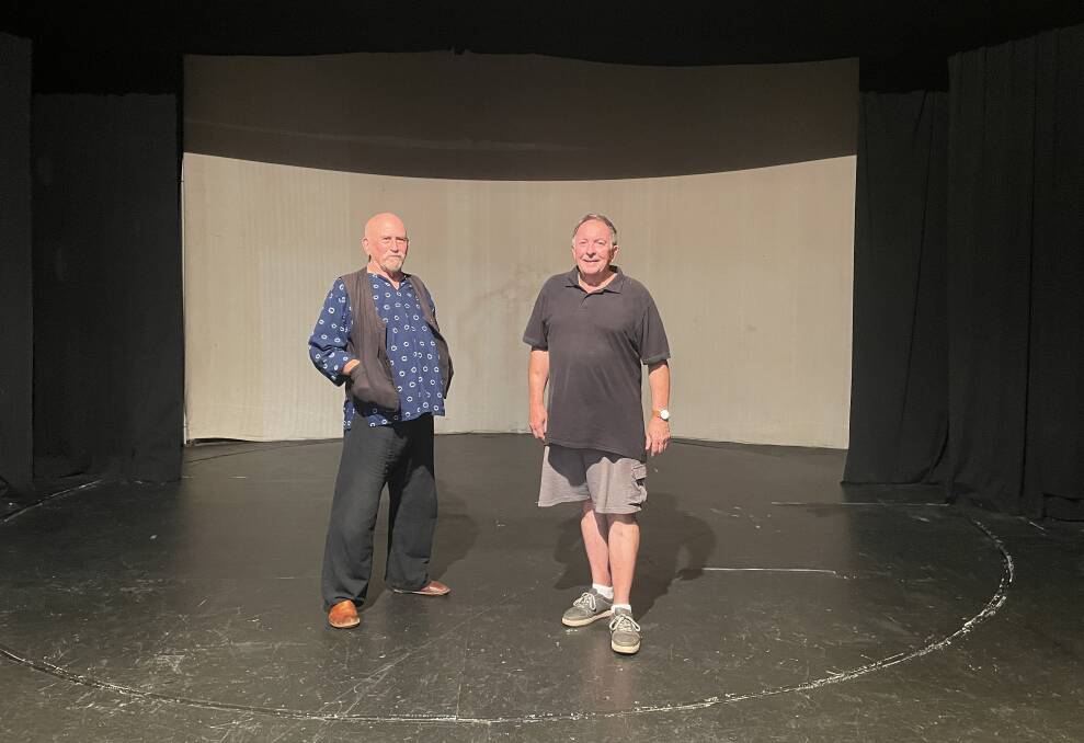(L-R) Directors Chris Austin and Greg Taylor are preparing productions for later in the year (2024) with auditions open to members of the Kempsey Shire community. Picture by Ellie Chamberlain