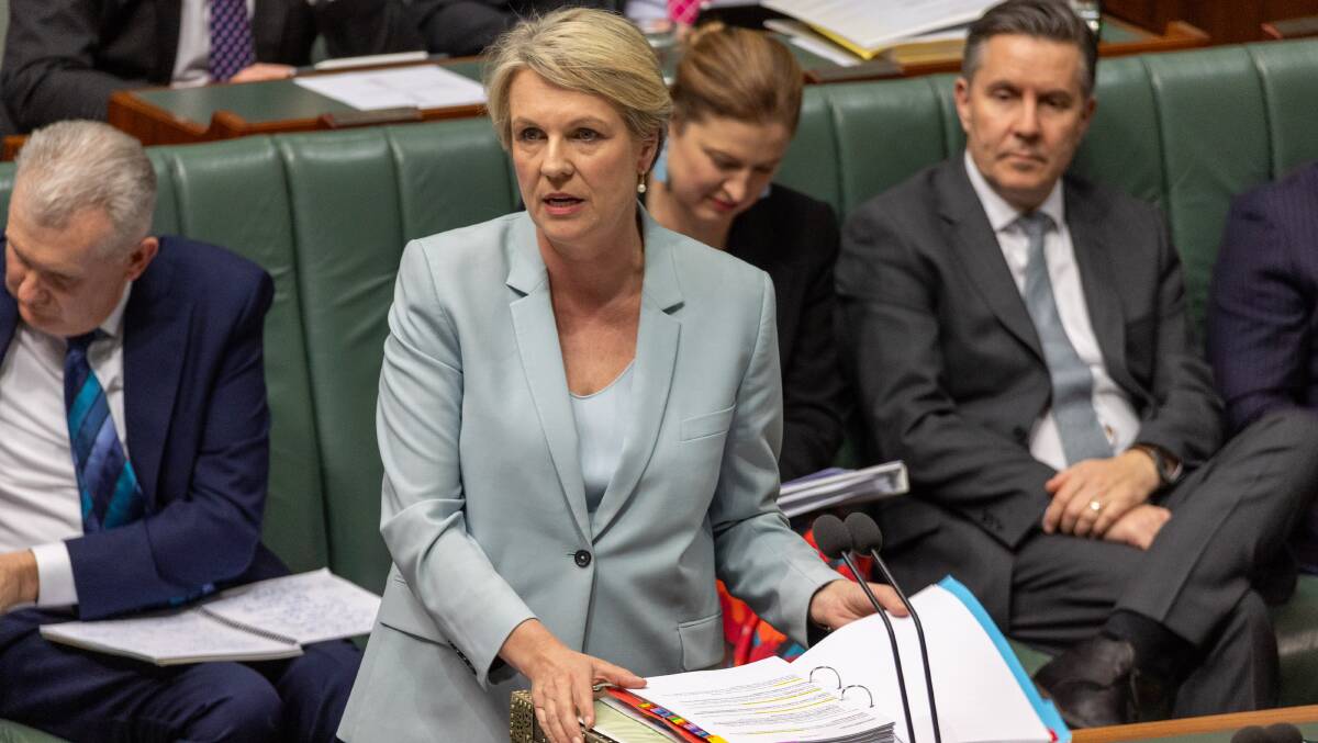 Water Minister Tanya Plibersek claims government legislation will 'rescue' the Murray-Darling Basin Plan. Picture by Gary Ramage
