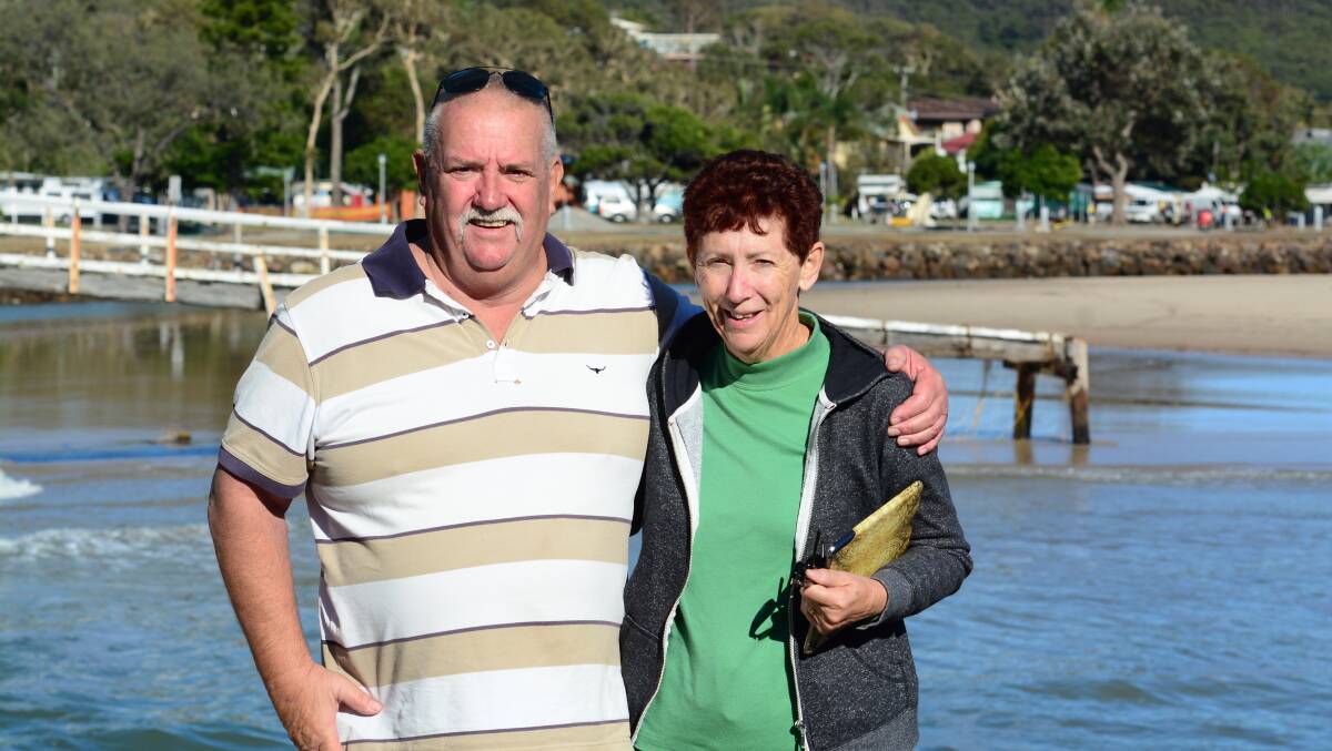 Iconic: Graham and Gail Urquhart from Wingham have been holidaying at Crescent Head for 40 years