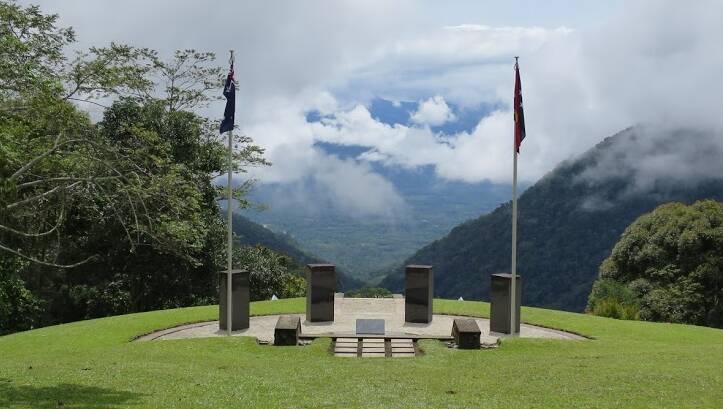 The site of the bloody Isurava battle. It is now a memorial where the four pillars stand branded courage, endurance, mateship and sacrifice.