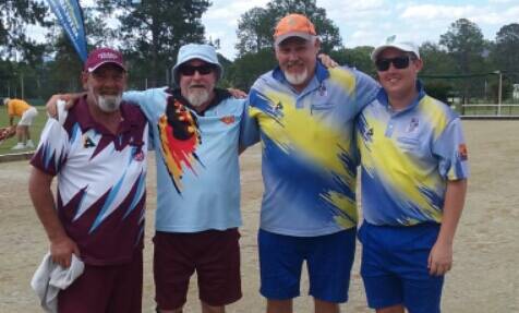 Open pairs finalists Butch, Al, Rod and Josh