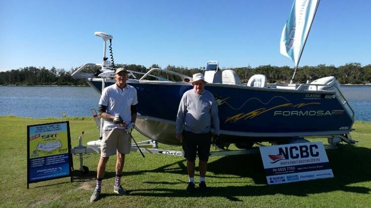 Rob Coneybeare and Alvin Rapley on the first tee with North Coast Boating Centres
Formosa SRT and trailer package