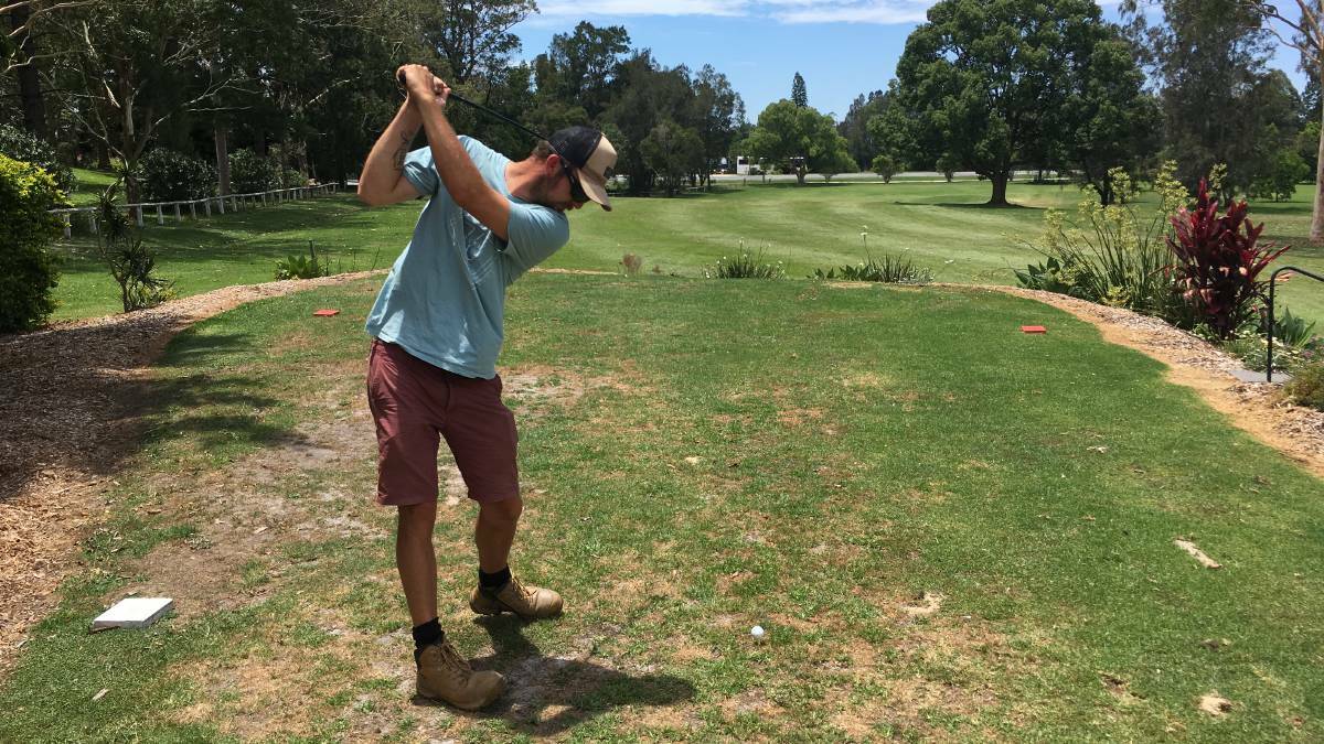 Scott Marshall winds up at Macksville Golf Course