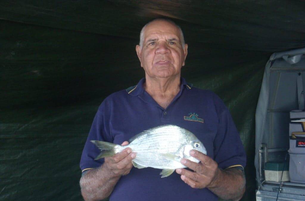 John Davis was the winner with the biggest bream which happened to be his first salt water fish catch