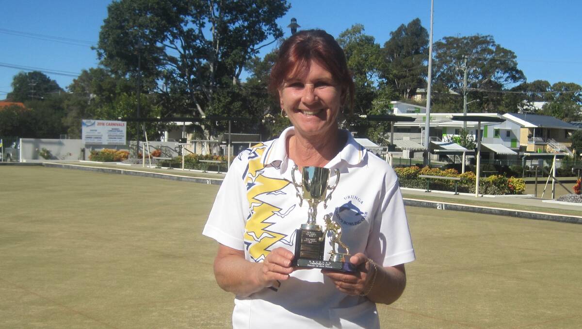 Urunga's Lynne Tarrant won the President's Cup at the Mid North Coast District Singles bowls