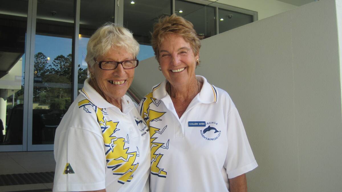 Sisters Sylvia Mitchell and Colleen Katen - District Open Pairs runners-up